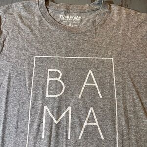 Tuskwear Collection Alabama Crimson Tide Tee Tshirt Gray BAMA Women’s Small